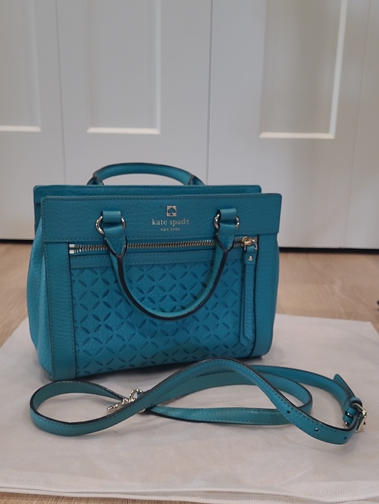 kate spade Handbags - kate spade Perri Lane Romy Bag- Freemont Turquoise- laser-cut front
